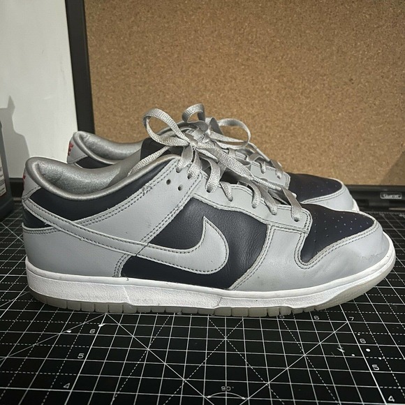 Used Women\'s Nike Dunk Low SP College Navy Grey SIZE 12 W 10.5 M Georgetown Hoya main image 5